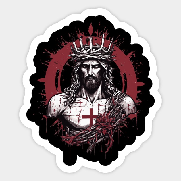 Jesus Christ the Way the Truth and the Life Sticker by animegirlnft